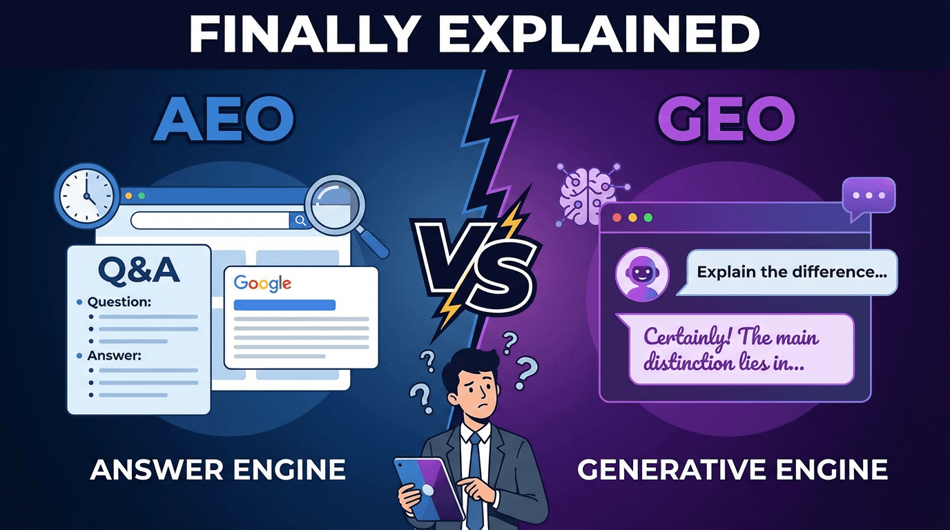 AEO vs GEO: Answer Engine vs Generative Engine Optimization