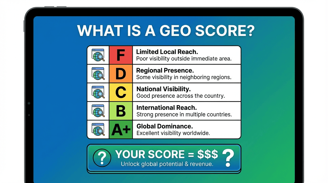 What is a GEO Score? (And Why Yours Might Be Hurting Your Business)