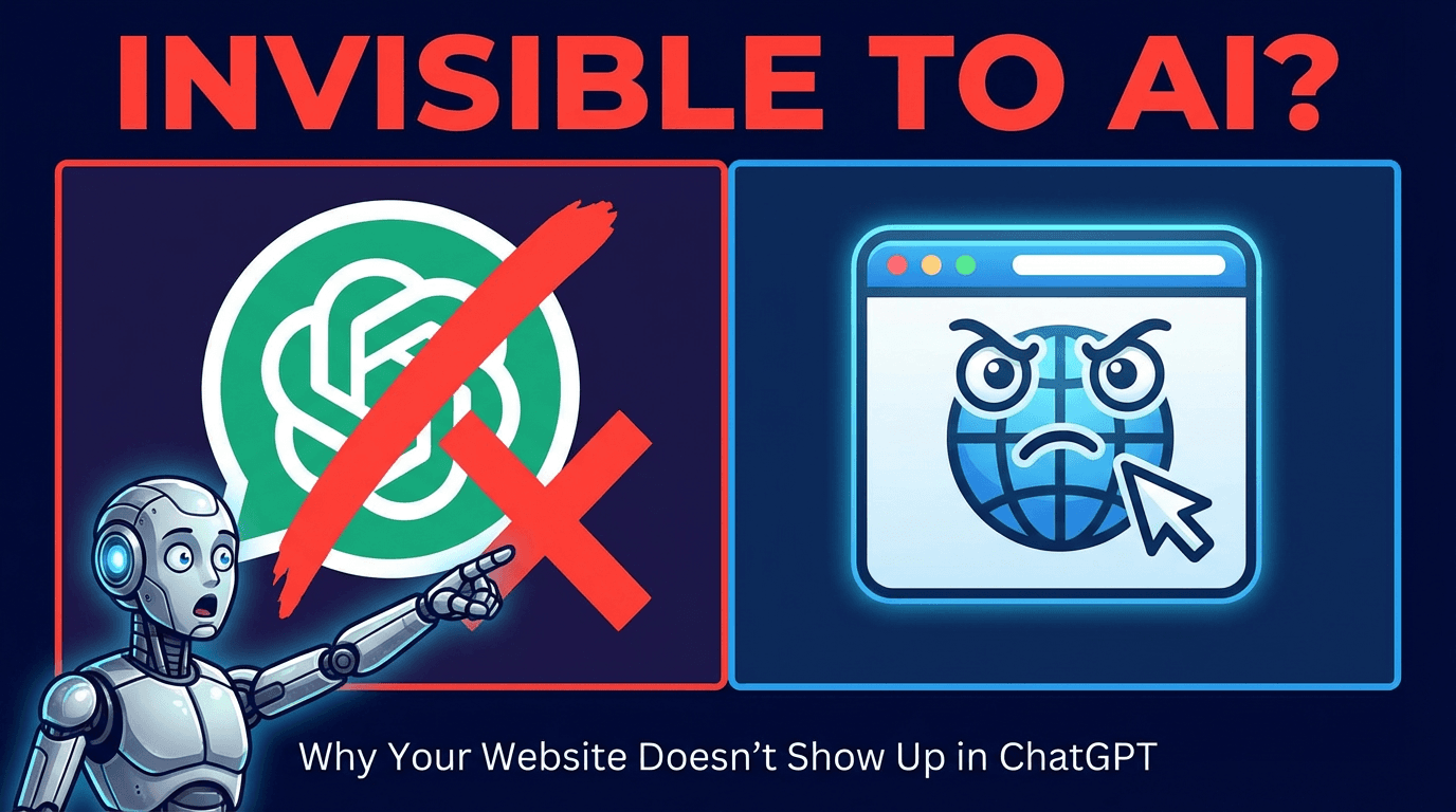 Why Your Website Doesn't Show Up in ChatGPT (Fix It Today)