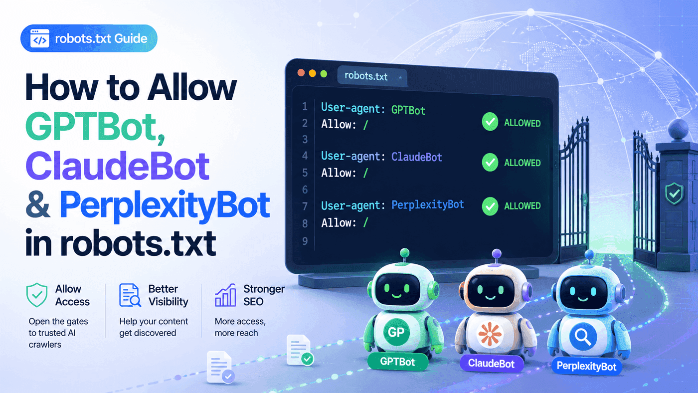 How to Allow GPTBot, ClaudeBot & PerplexityBot in robots.txt